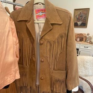 Vintage Frontier suede fringe jacket small women’s